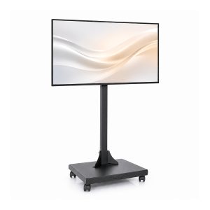 Hansdo TV Standı - Tekerli TV Askısı - Hareketli TV Standı - 22" - 43" TV İle Uyumlu - Metal - Siyah - STVS2